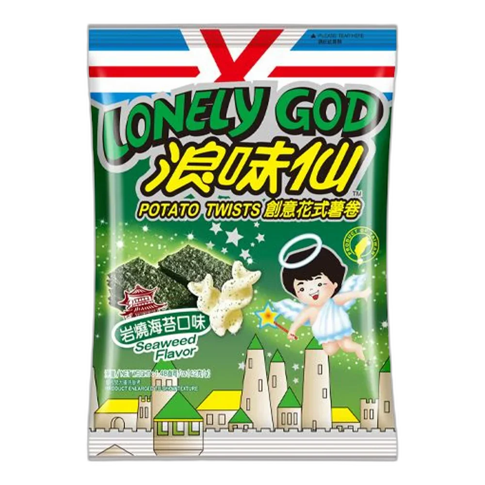 WANT WANT Lonely God Potato Twist Seaweed 42G