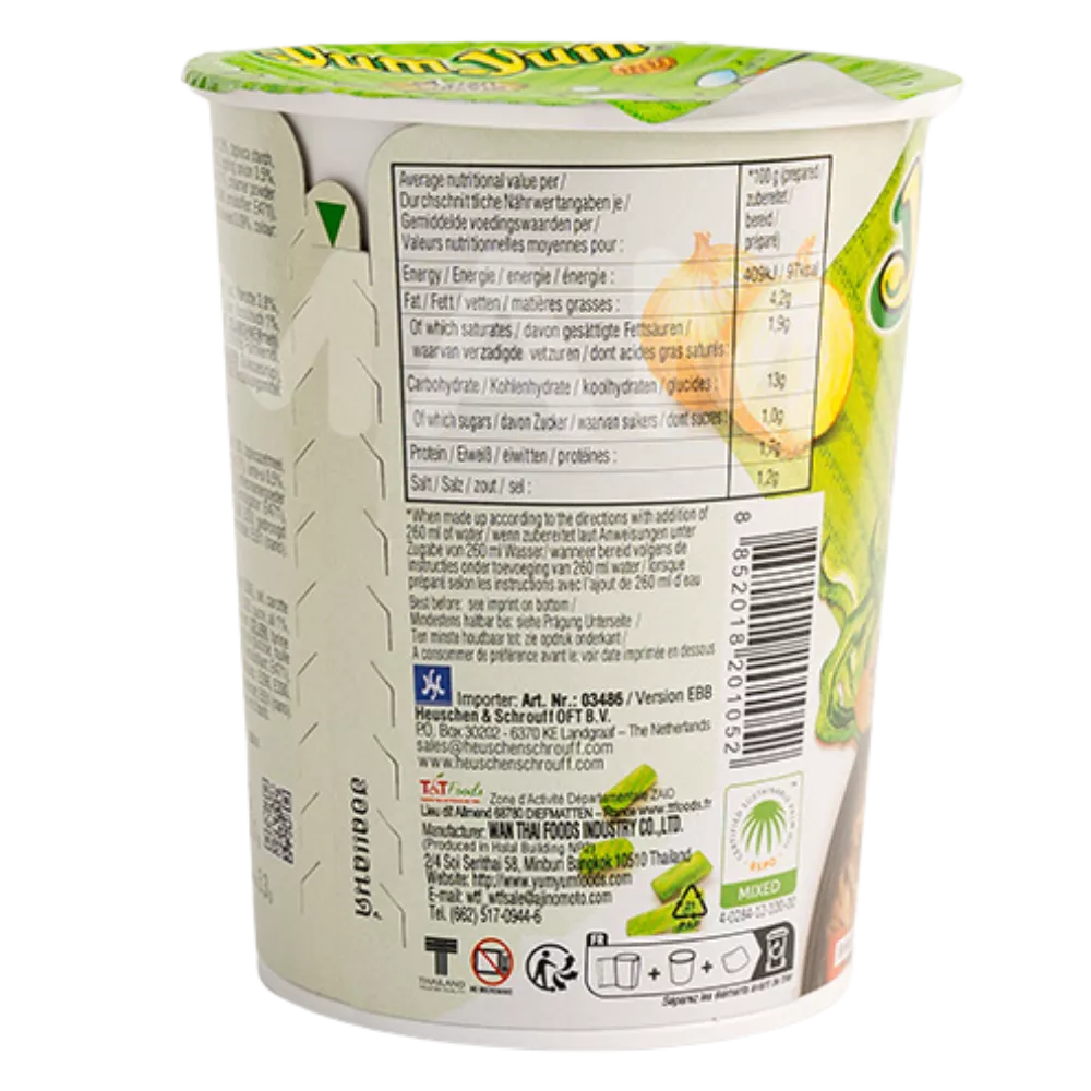 YUM YUM Instant Nudeln Gemüse Cup 70G - Image 2